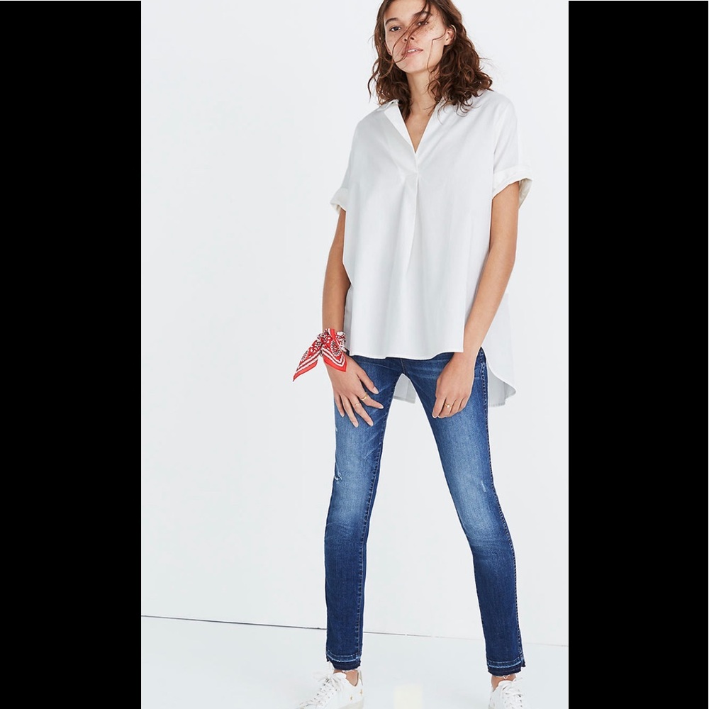 Madewell Courier Button-Back Shirt in Size Medium